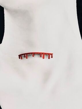 “Bloody Gash” Dripping Oozing Vampire Bite Slit Throat Murder Horror Gory Choker